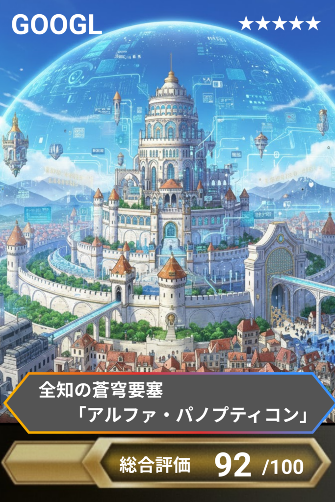 グーグル:このカードはフィクションであり、特定の銘柄を推奨するものではありません。